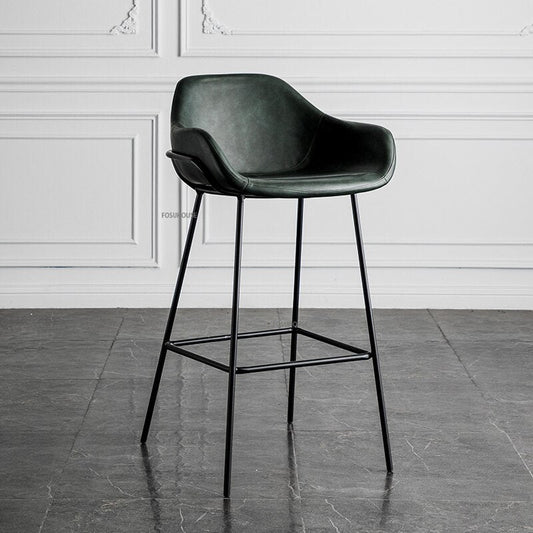 bbsessentials Green-65cm bbsessentials Bar Chairs Nordic Iron Bar Chair