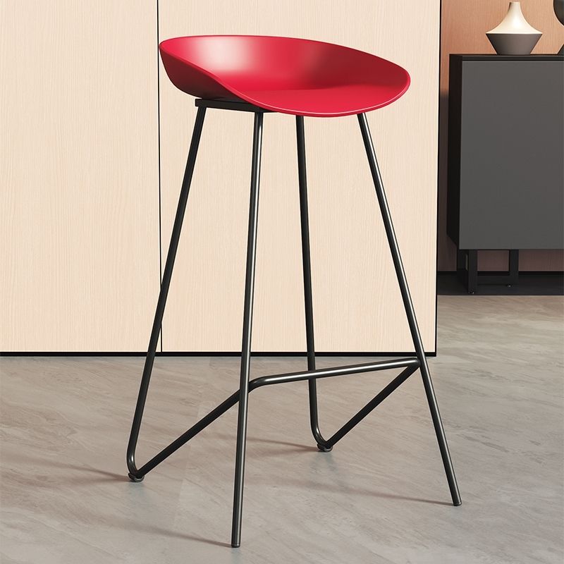 bbsessentials Red 65cm bbsessentials Bar Chairs Minimalist Bar Chair