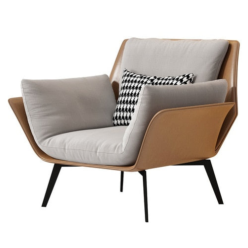 bbsessentials Brown bbsessentials Lounge Chair Nordic Bedroom Sillones