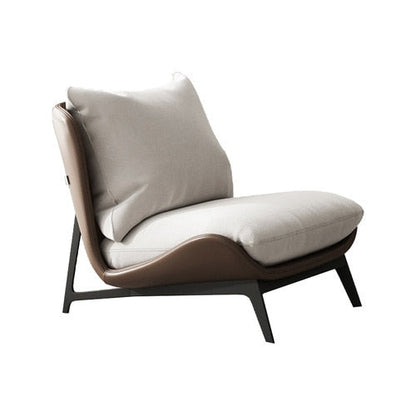 bbsessentials White Brown bbsessentials Luxury Chair Lounge Nordic Chair