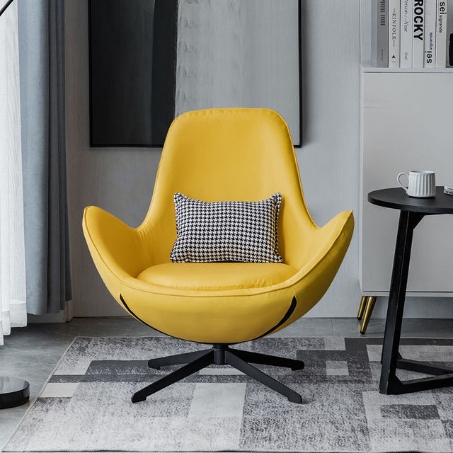 bbsessentials Yellow bbsessentials Luxury Chair Design Rotating Chair